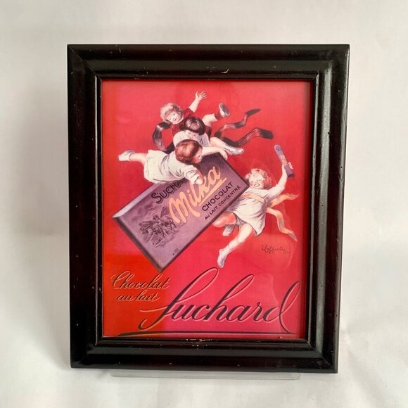 Chocolat Suchard Framed Image Print Advertising French - Picture 1 of 4